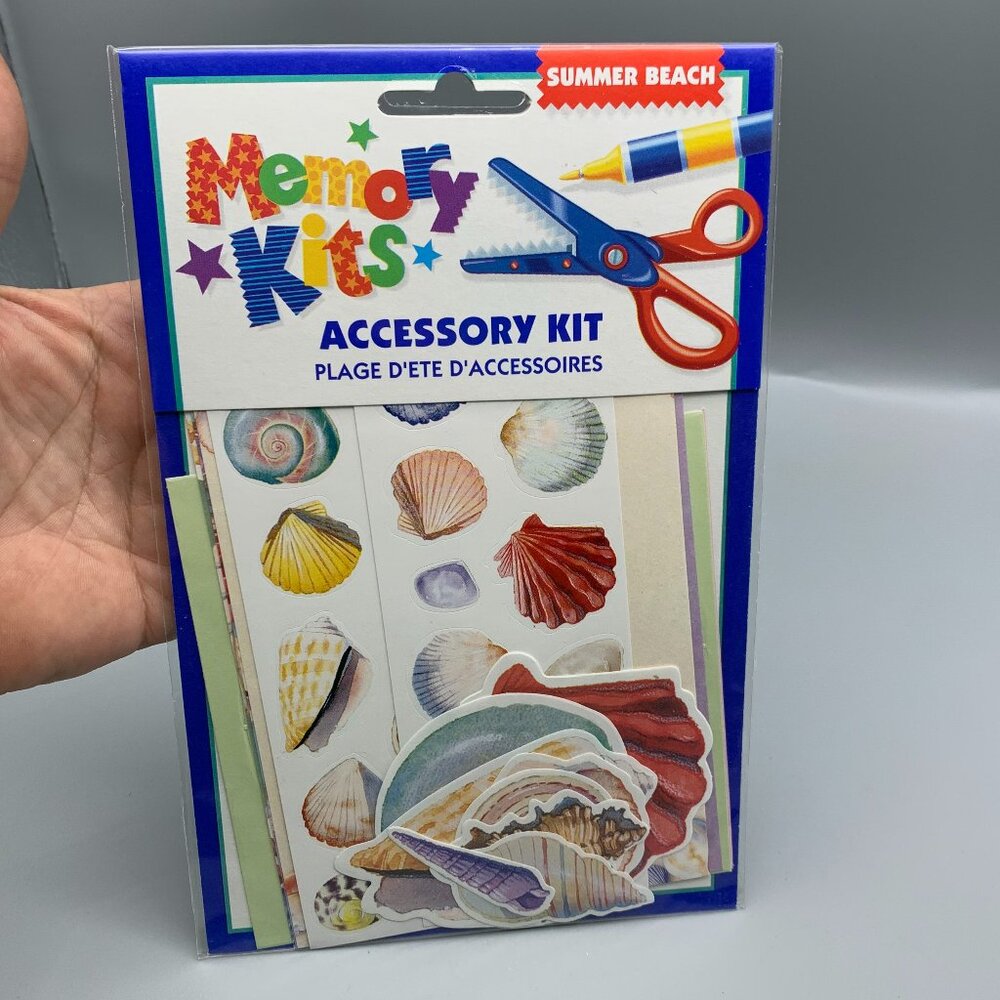 Memory Kits Accessory Kit for Summer Beach Themed Scrapbook Pages or Card Making